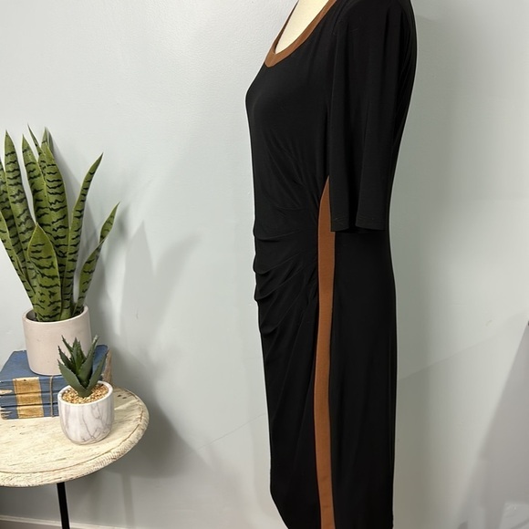 Chaps black and brown pull over dress size large - Picture 5 of 8